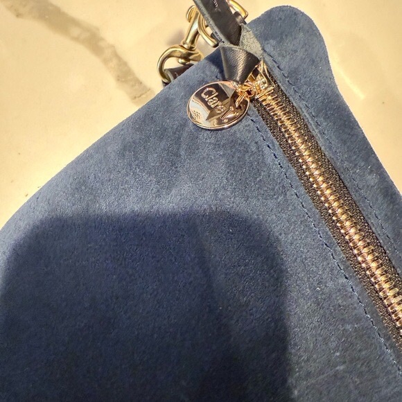 Clare V Navy Suede Grand Fanny - Picture 4 of 6